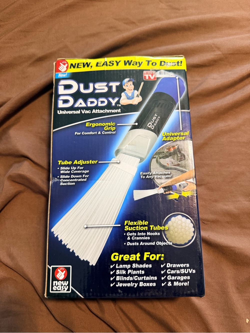 Dust Daddy Universal Vacuum Attachment Flexible Dusting Tool As Seen on TV